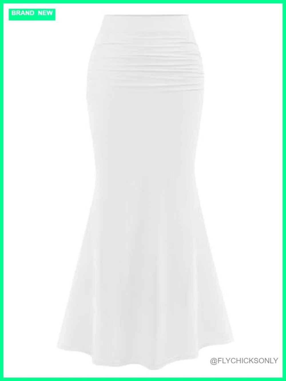 Mermaid Bodycon Maxi Skirt Mesh High Waist Curve-Hugging Stretchy